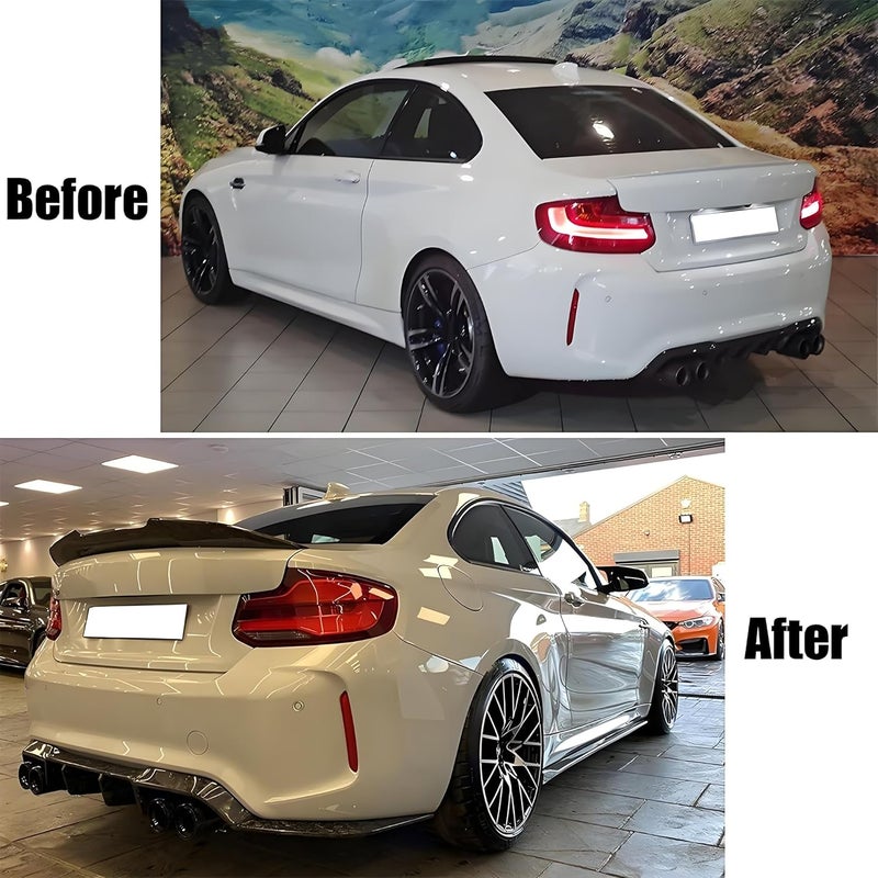 NeespoC Rear Trunk Spoiler Wing Fit for BMW 2 Series F22 Coupe F87 M2 2014-2020 228i/ 230i/ M235i/ M240i M Style Decklid Lip Exterior Accessories - Image 4